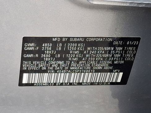 Certified 2023 Subaru Outback Onyx Edition image 28