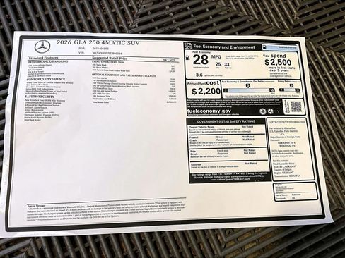 New 2026 Mercedes-Benz GLA 250 4MATIC image 18