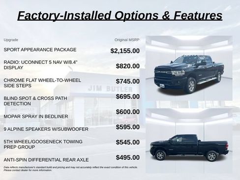 Used 2024 RAM 2500 Big Horn w/ Sport Appearance Package AWD/4WD image 3