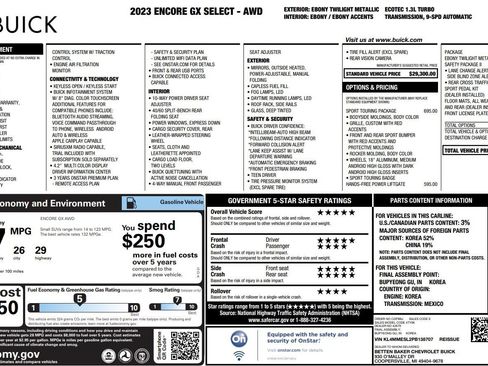 Used 2023 Buick Encore GX Select w/ Sport Touring Package AWD/4WD image 38