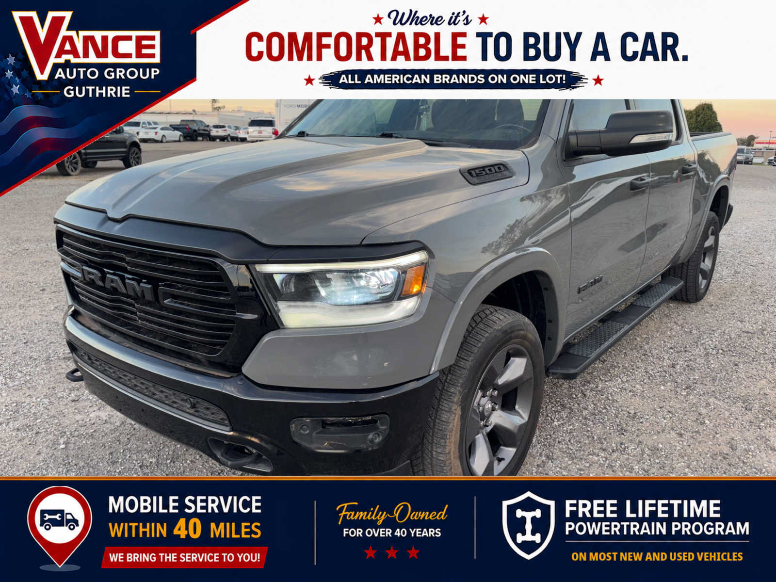 Used 2020 RAM 1500 Big Horn w/ Built-to-serve Edition AWD/4WD image 1