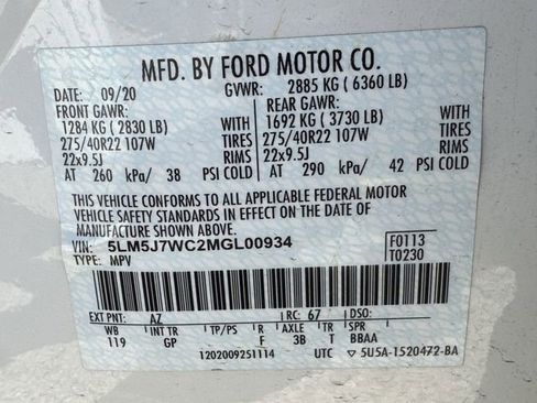 Used 2021 Lincoln Aviator Reserve w/ Equipment Group 201A image 37