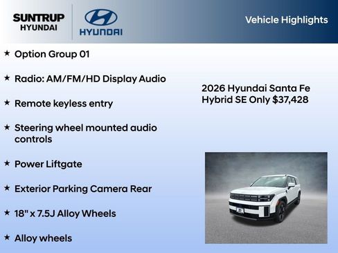 New 2026 Hyundai Santa Fe SE AWD/4WD image 7