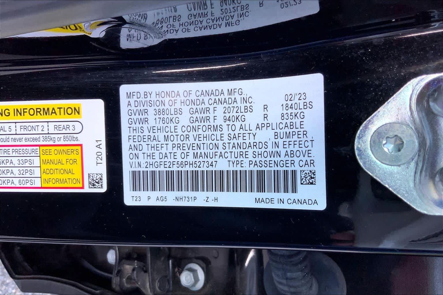 Used 2023 Honda Civic Sport image 34