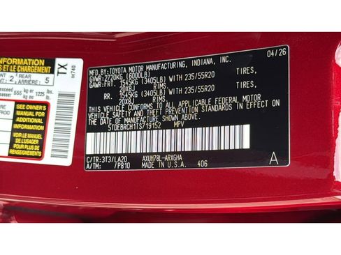 New 2026 Toyota Highlander Platinum AWD/4WD image 37