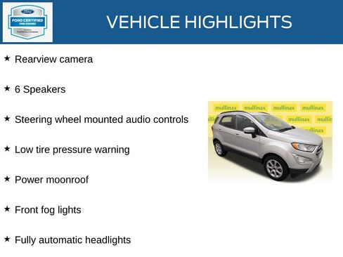 Used 2021 Ford EcoSport SE FWD image 23