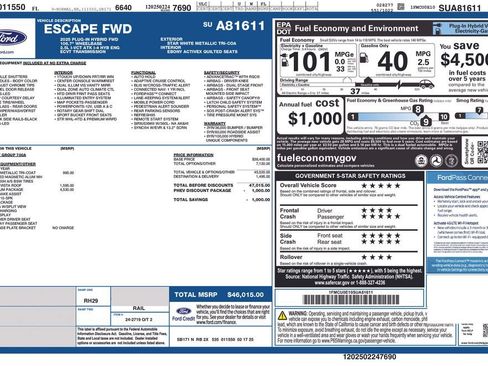New 2025 Ford Escape SE w/ PHEV Premium Package FWD image 4