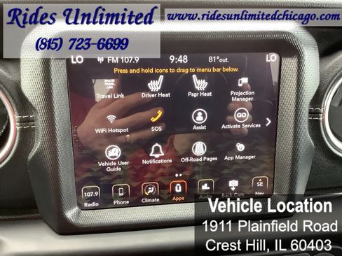 Used 2019 Jeep Wrangler Unlimited Sahara w/ Uconnect 4C Nav & Sound Group AWD/4WD image 15