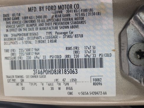 Used 2018 Ford Fusion SE w/ Fusion SE Technology Package FWD image 33
