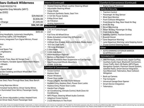 Used 2024 Subaru Outback Wilderness image 4