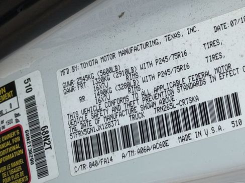Used 2018 Toyota Tacoma SR RWD image 10