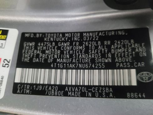 Used 2022 Toyota Camry SE FWD image 33