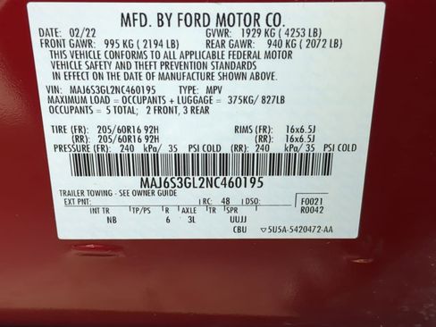 Certified 2022 Ford EcoSport SE w/ SE Convenience Package image 35