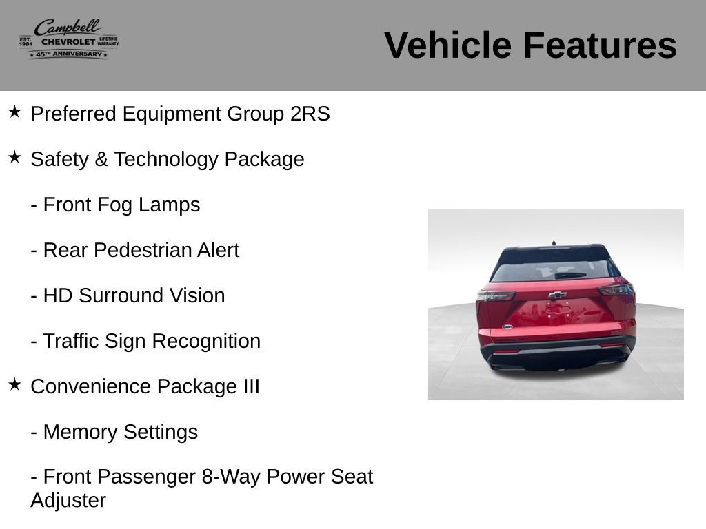 Used 2025 Chevrolet Equinox RS w/ Safety and Technology Package AWD/4WD image 5