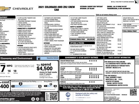 Used 2021 Chevrolet Colorado ZR2 w/ ZR2 Dusk Special Edition image 5