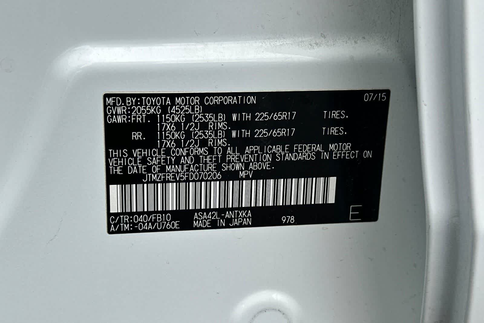 Used 2015 Toyota RAV4 LE FWD image 29