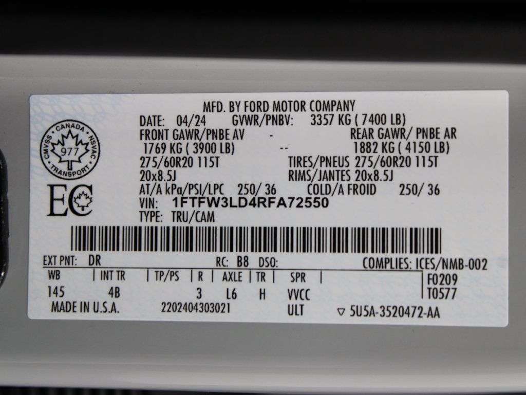 Used 2024 Ford F150 XLT w/ Equipment Group 303A High AWD/4WD image 81