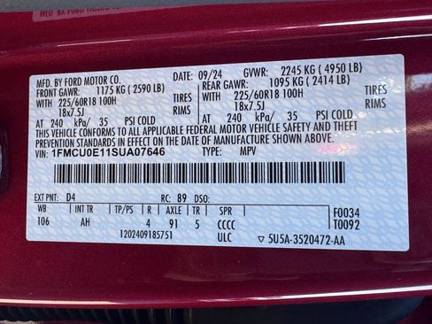 Used 2025 Ford Escape SE w/ PHEV Premium Package image 47