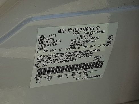 Used 2019 Lincoln Nautilus Reserve image 43