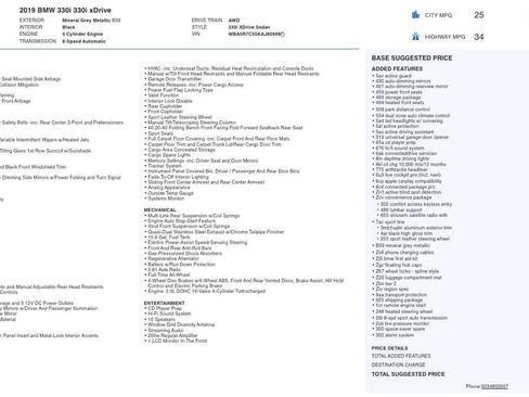 Used 2019 BMW 330i xDrive 330i xDrive Sport Line w/ Convenience Package image 5