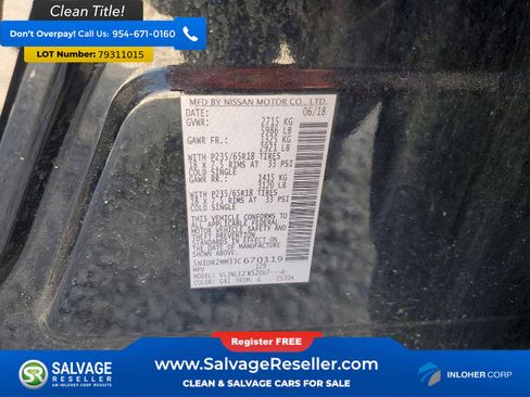 Used 2018 Nissan Pathfinder SV image 17