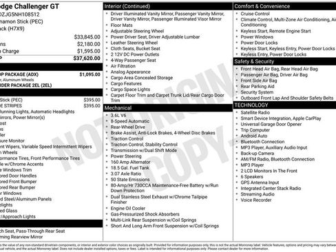 Used 2022 Dodge Challenger GT w/ Blacktop Package RWD image 3