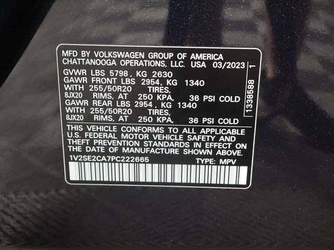 Used 2023 Volkswagen Atlas Cross Sport SEL R-Line AWD/4WD image 55