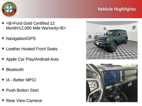 Certified 2024 Ford Bronco Big Bend AWD/4WD image 2