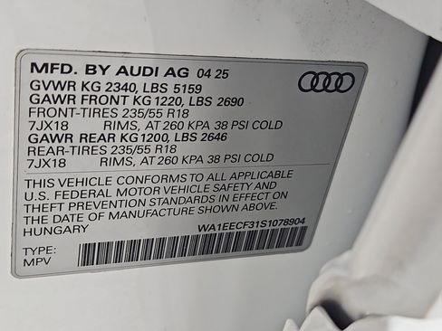 Certified 2025 Audi Q3 2.0T Premium Plus w/ Premium Plus Package image 46