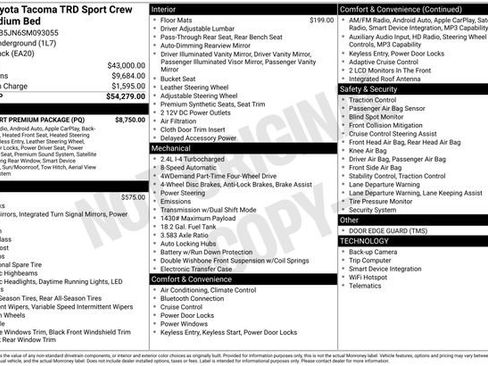 Used 2025 Toyota Tacoma TRD Sport w/ TRD Sport Premium Package image 10