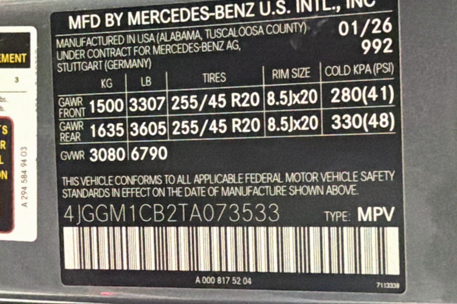 Certified 2026 Mercedes-Benz EQE 320 4MATIC SUV image 25