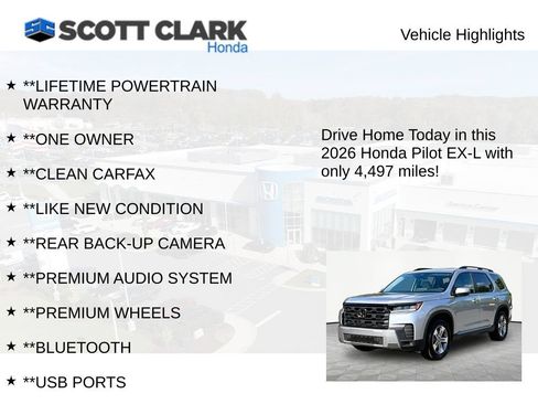 Used 2026 Honda Pilot EX-L image 11