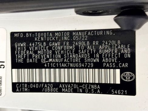 Used 2022 Toyota Camry LE image 24