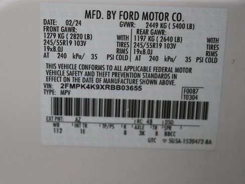 Used 2024 Ford Edge Titanium w/ Equipment Group 301A AWD/4WD image 32