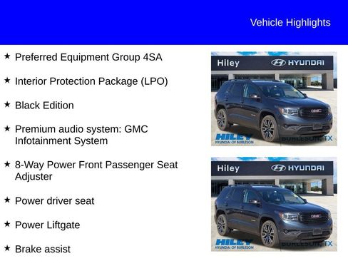 Used 2019 GMC Acadia SLT w/ Black Edition image 11