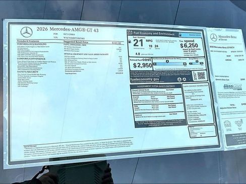 New 2026 Mercedes-Benz AMG GT 43 image 17
