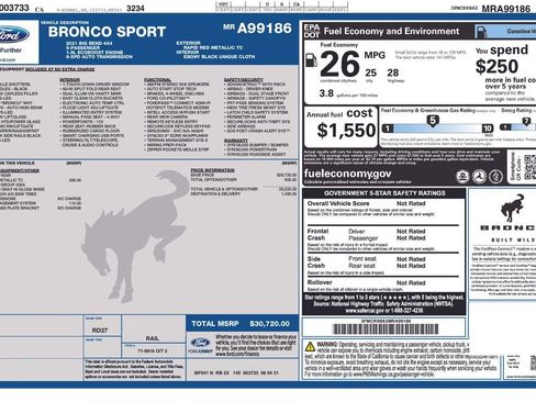 Certified 2021 Ford Bronco Sport Big Bend image 3