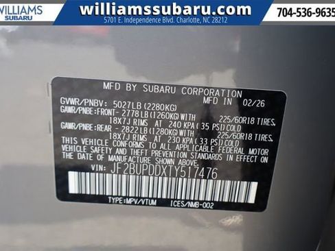 New 2026 Subaru Outback Limited AWD/4WD image 25