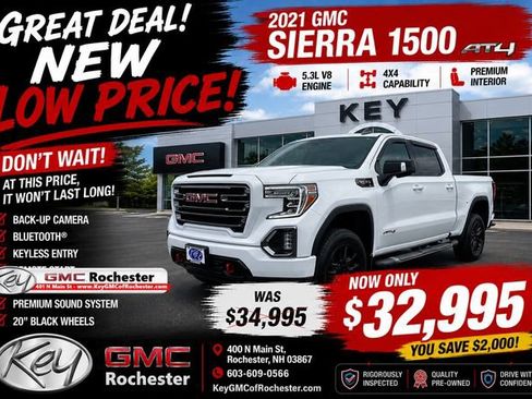 Used 2021 GMC Sierra 1500 AT4 w/ AT4 Preferred Package AWD/4WD image 1