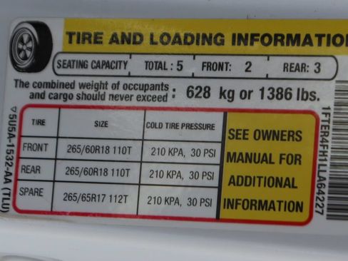 Used 2020 Ford Ranger Lariat w/ Equipment Group 501A Mid AWD/4WD image 43