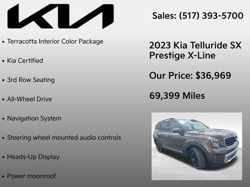 Used 2023 Kia Telluride SX Prestige X-Line AWD/4WD image 7