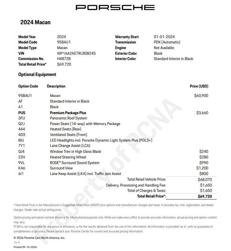 Certified 2024 Porsche Macan AWD/4WD image 6