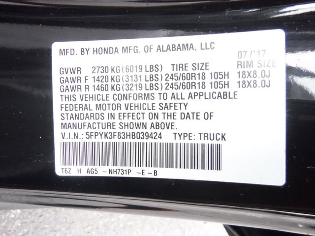 Used 2017 Honda Ridgeline Black Edition image 48