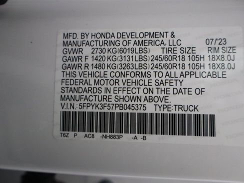 Used 2023 Honda Ridgeline RTL image 37