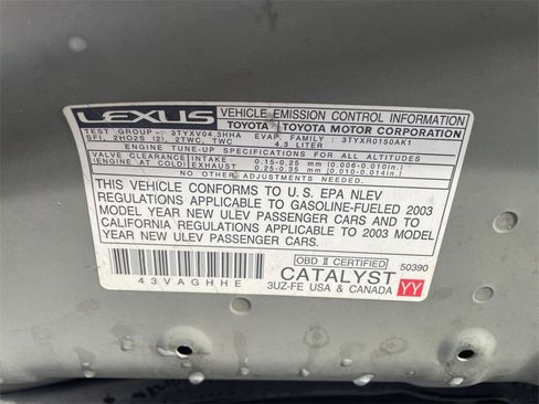 Used 2003 Lexus SC 430 Convertible image 30