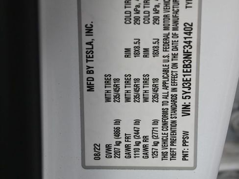 Used 2022 Tesla Model 3 Long Range AWD/4WD image 11