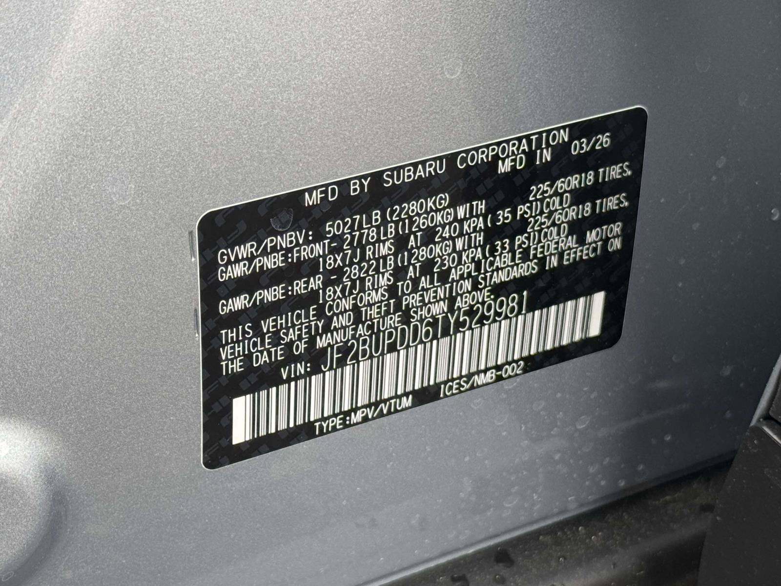 New 2026 Subaru Outback Limited AWD/4WD image 18