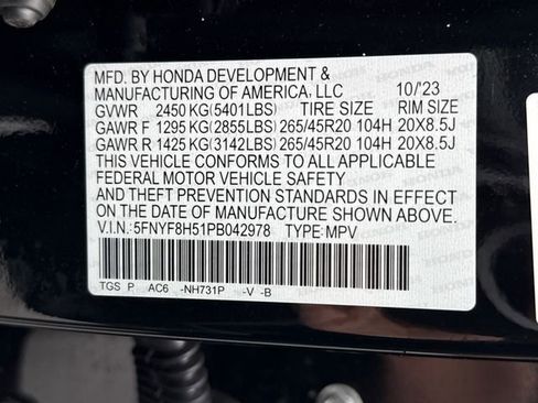Certified 2023 Honda Passport EX-L image 22