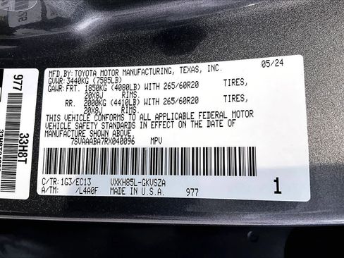 Certified 2024 Toyota Sequoia SR5 w/ SR5 Premium Package AWD/4WD image 34