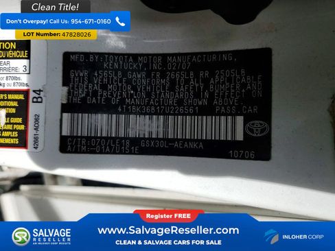 Used 2007 Toyota Avalon Touring FWD image 16